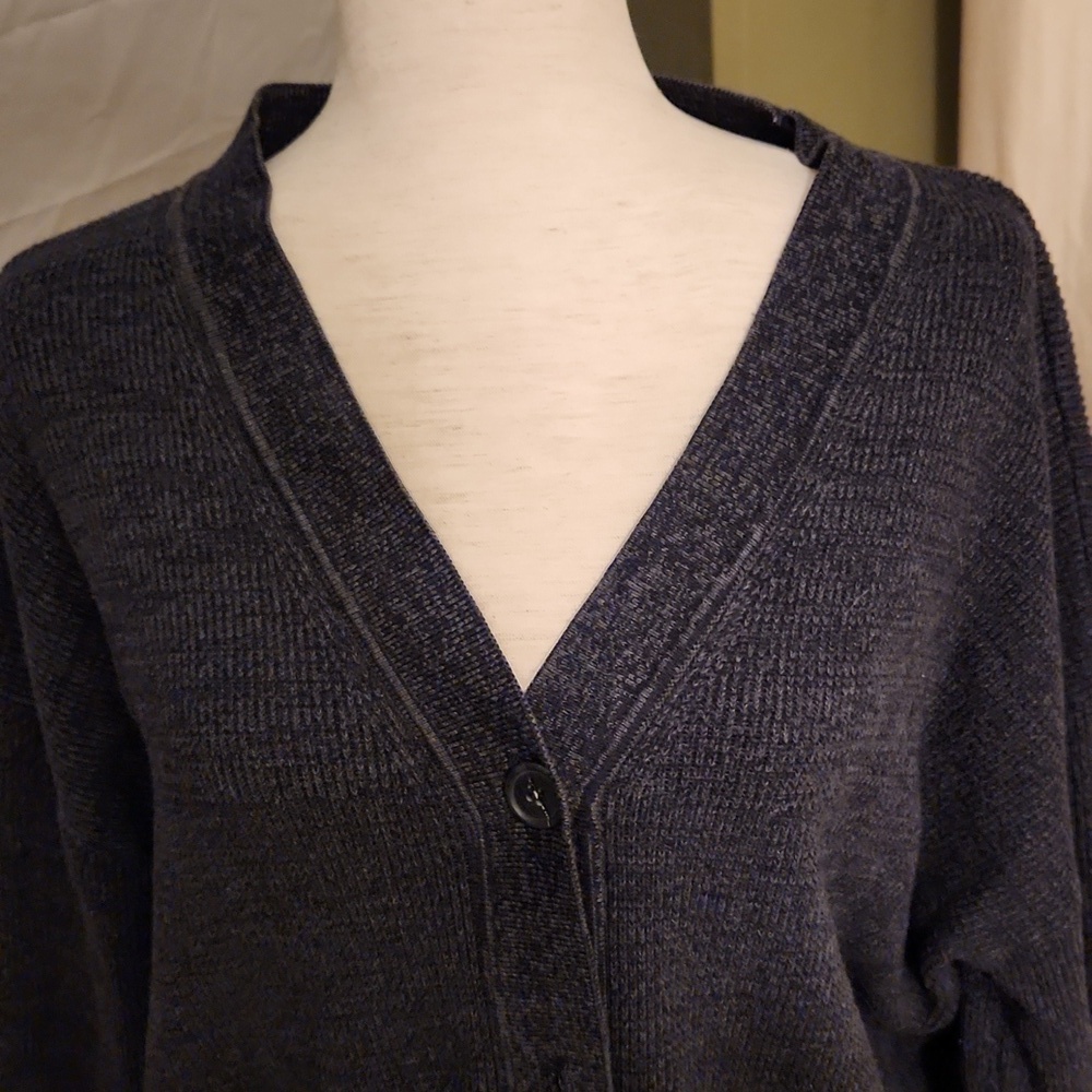 Nice Treasure & Bond Gray Cardigan-Size L - Picture 2 of 7